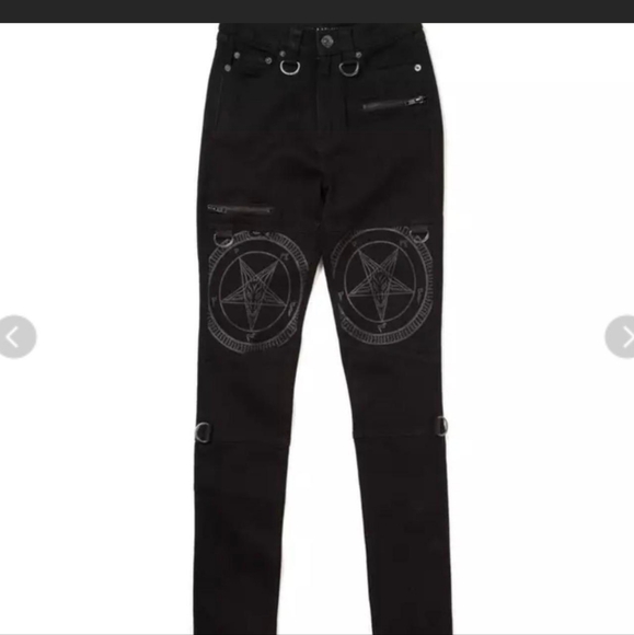 BNWOT Killstar Grave Slave Skinnies size Small - Picture 3 of 6